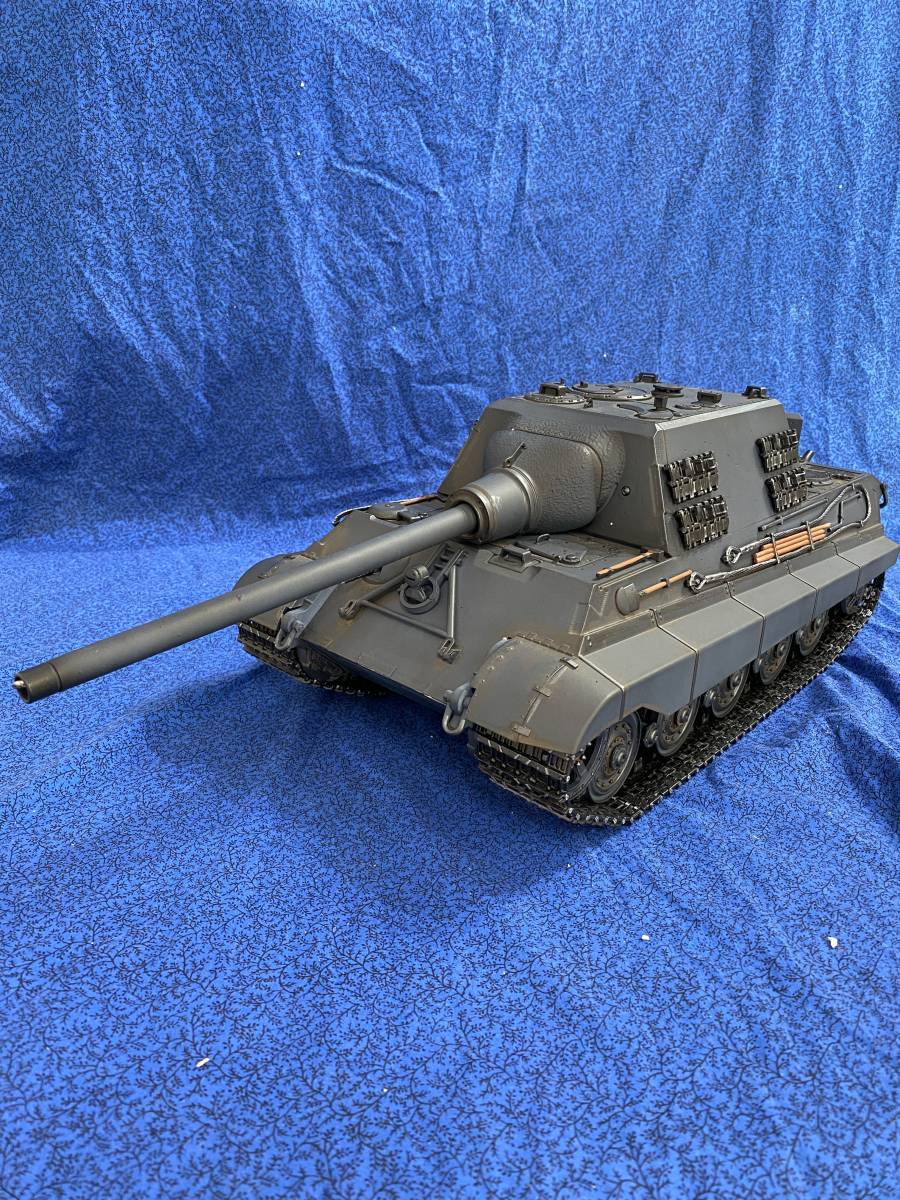 2127　トロ IS3888-B1　1/16ヤークトティーガー メタル版赤外線対戦マズルブレーキフラッシュ 砲身もリコイル+煙 TORRO 最後一台_画像6