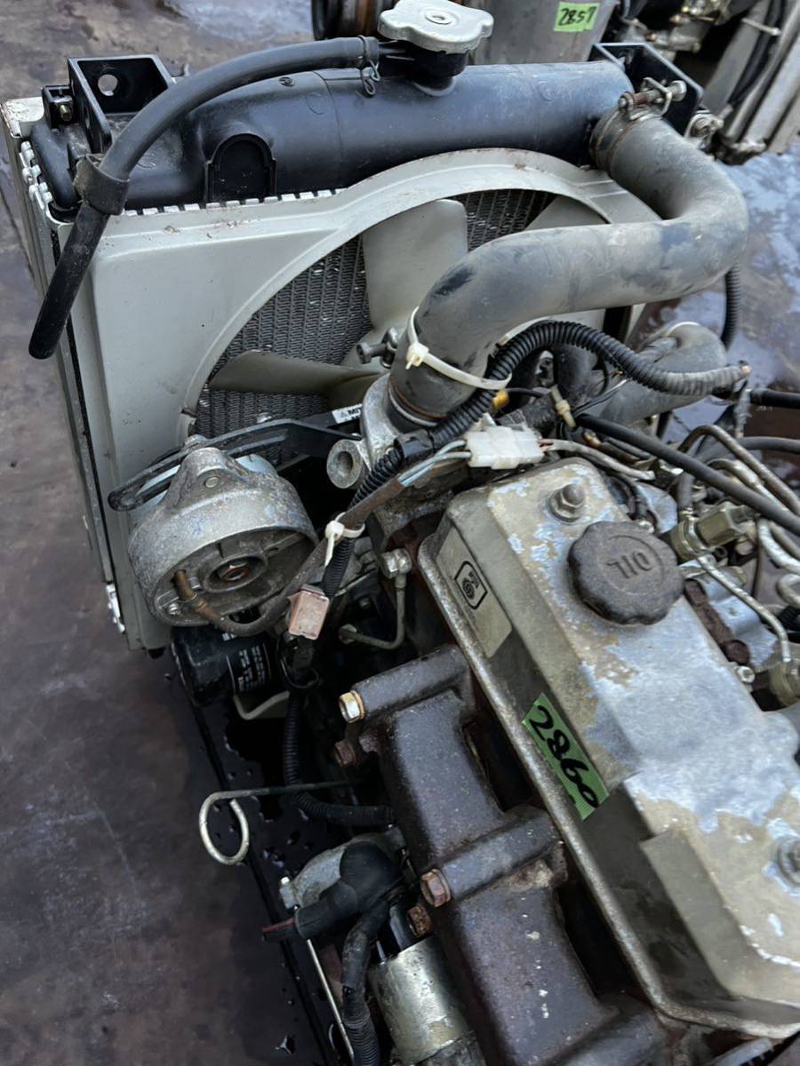 2856 茨城 エンジン本体 エンジン コンバイン ユンボ パーツ E393 イセキ_画像8