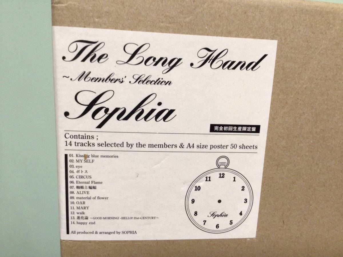 ⑧⑦美品★SOPHIA ソフィア The Long Hand 完全初回生産限定盤 A4サイズ ポスター 50シート CDは無し_画像2