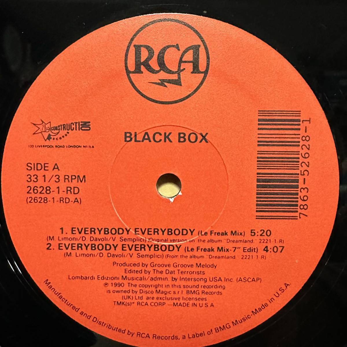 【12'】 BLACK BOX / EVERYBODY EVERYBODY_画像3