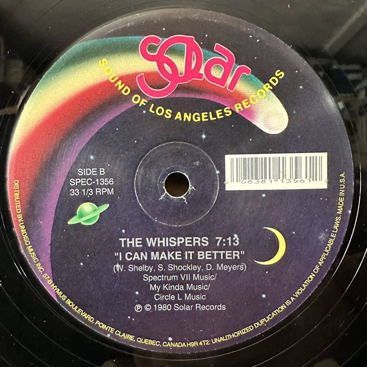 【12'】 THE WHISPERS / AND THE BEAT GOES ON_画像3