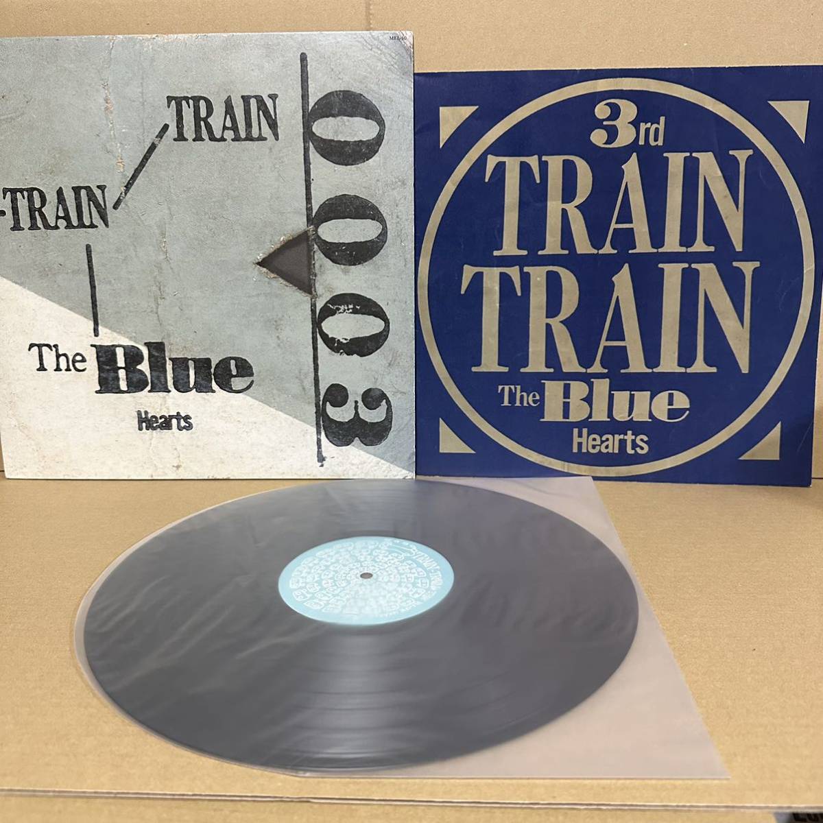 1988年オリジナ盤【LP】 ザ・ブルーハーツ THE BLUE HEARTS / TRAIN TRAIN　※ ブックレット付き
