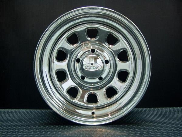 TSW DAYTONA クローム 15X7J+20 5穴114.3 ホイール4本セット　＜100系ハイエース/Y30/ハイラックス/130クラウンなどに＞_画像3