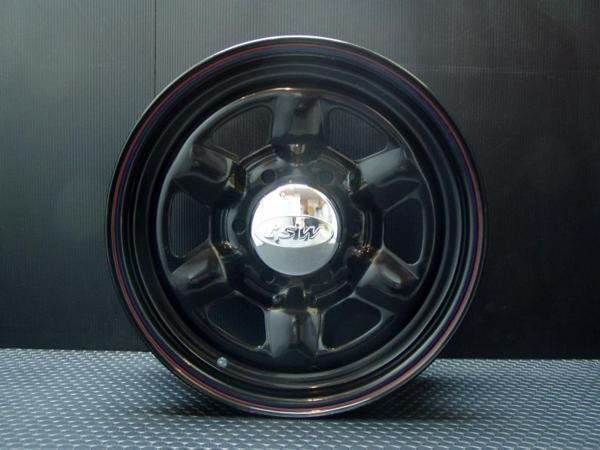 スター 16インチ タイヤホイールセット 4本 TSW STAR ブラック 16X7J+35 6穴139.7 GOODYEAR ナスカー 215/65R16C_画像3