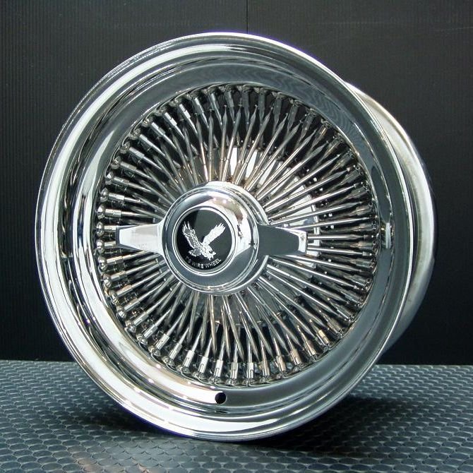 ワイヤーホイール T's WIRE 13X7J STD100SP オールクローム4本セット （ローライダー USDM アコード シビック ハイラックス）_画像4