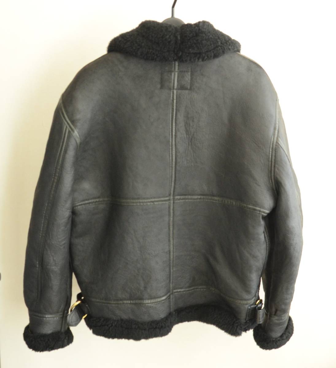 USA製 US SHEEPSKIN B-3 ムートン ジャケット 黒 size M_画像3