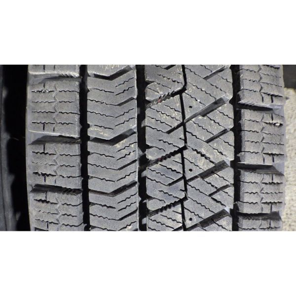 ブリヂストン BLIZZAK VRX2 155/65R13 4本SET◎2021年製8~9分山スタッドレス◎中古 特筆すべき損傷なし◎旭川手渡し可◎ワゴンR等に_画像5