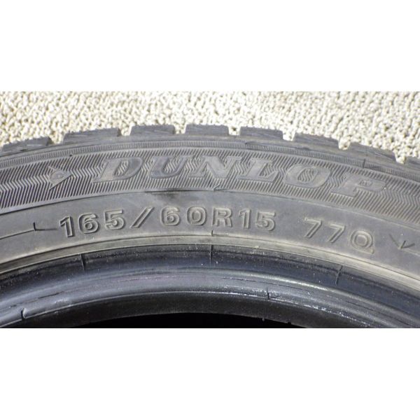 ダンロップ WINTER MAXX WM01 165/60R15 4本SET◎2017年製9分山スタッドレス◎中古 特筆すべき損傷なし◎旭川手渡し可◎ハスラー等に_画像9