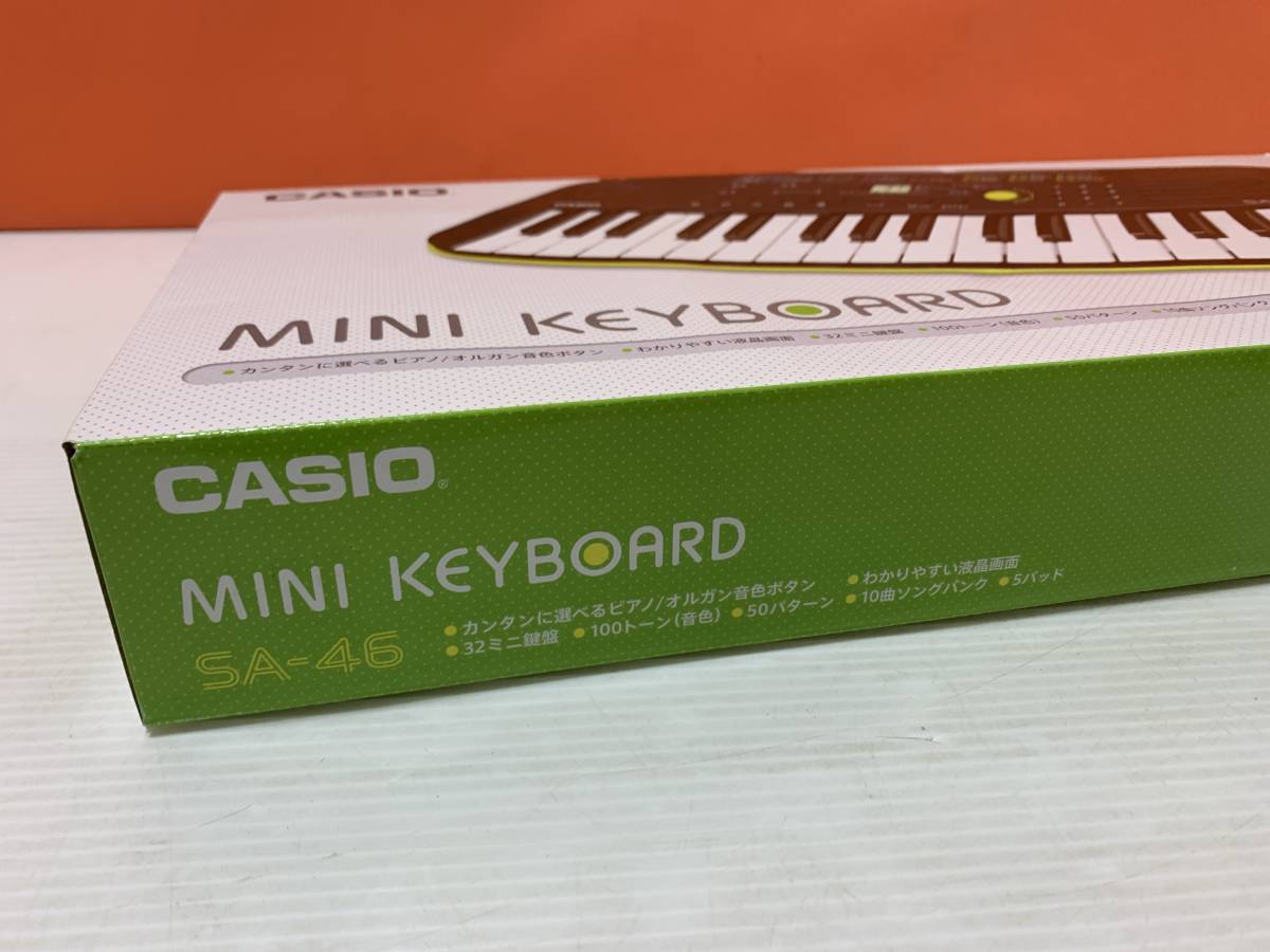 1/11☆【未開封】CASIO　MINI KEYBOARD　SA-46　カシオ　ミニキーボード　別売りアダプター付　AD-E95100LJ　写真追加あり☆E1_画像5