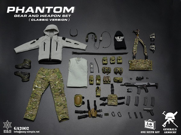  Phantom механизм & оружие комплект GA2002 1/6 шкала action фигурка для General\'s Armoury