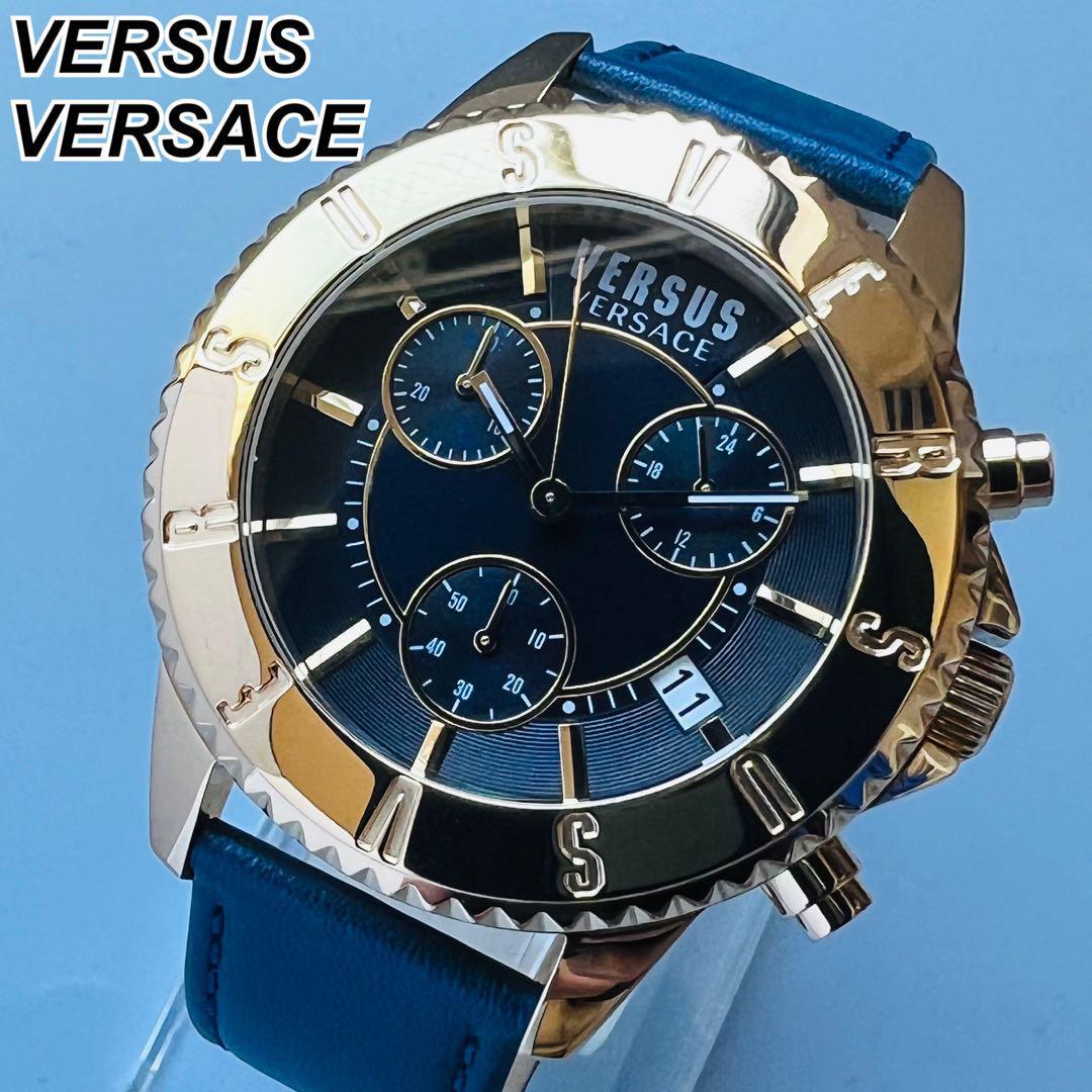 ヴェルサス ヴェルサーチ 腕時計 新品 メンズ ゴールド クォーツ 電池