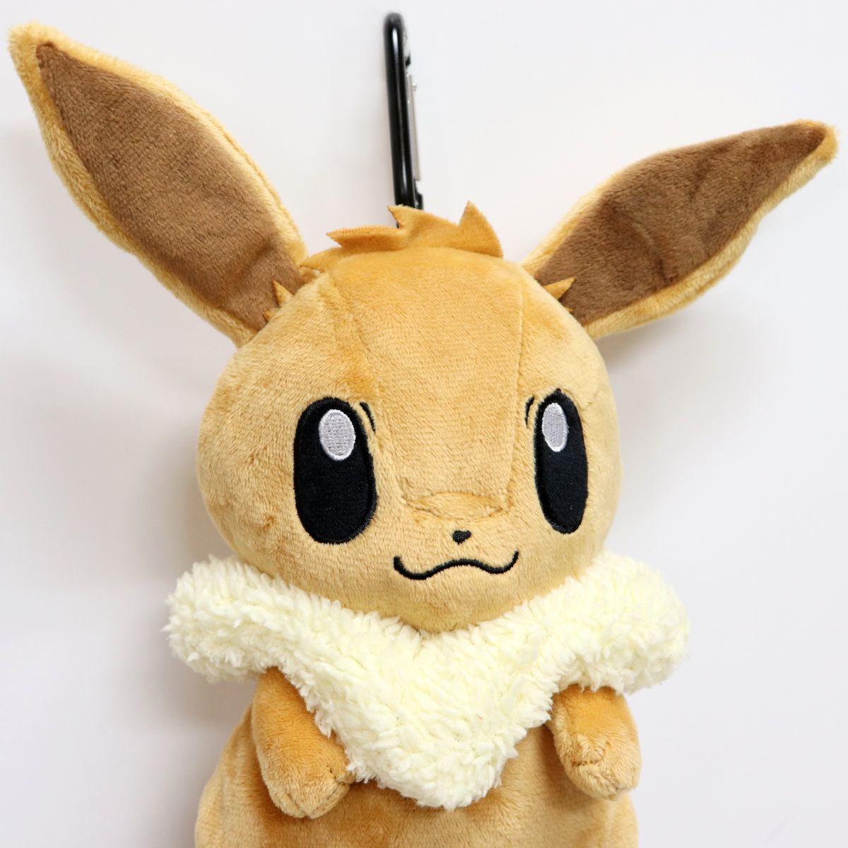 ★ポケモン POKEMON イーブイ 大人気 かわいい ぬいぐるみ カラビナ付き ポーチ 小物入れ ソフトボア BAG [PS0045EV] 一 六★QWER★_画像2