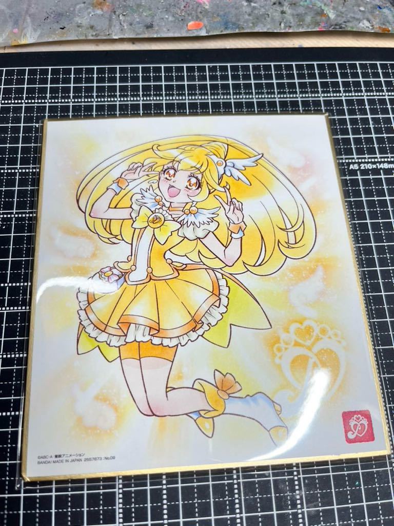 プリキュア色紙ART スマイルプリキュア　キュアピース　ソロ_画像1