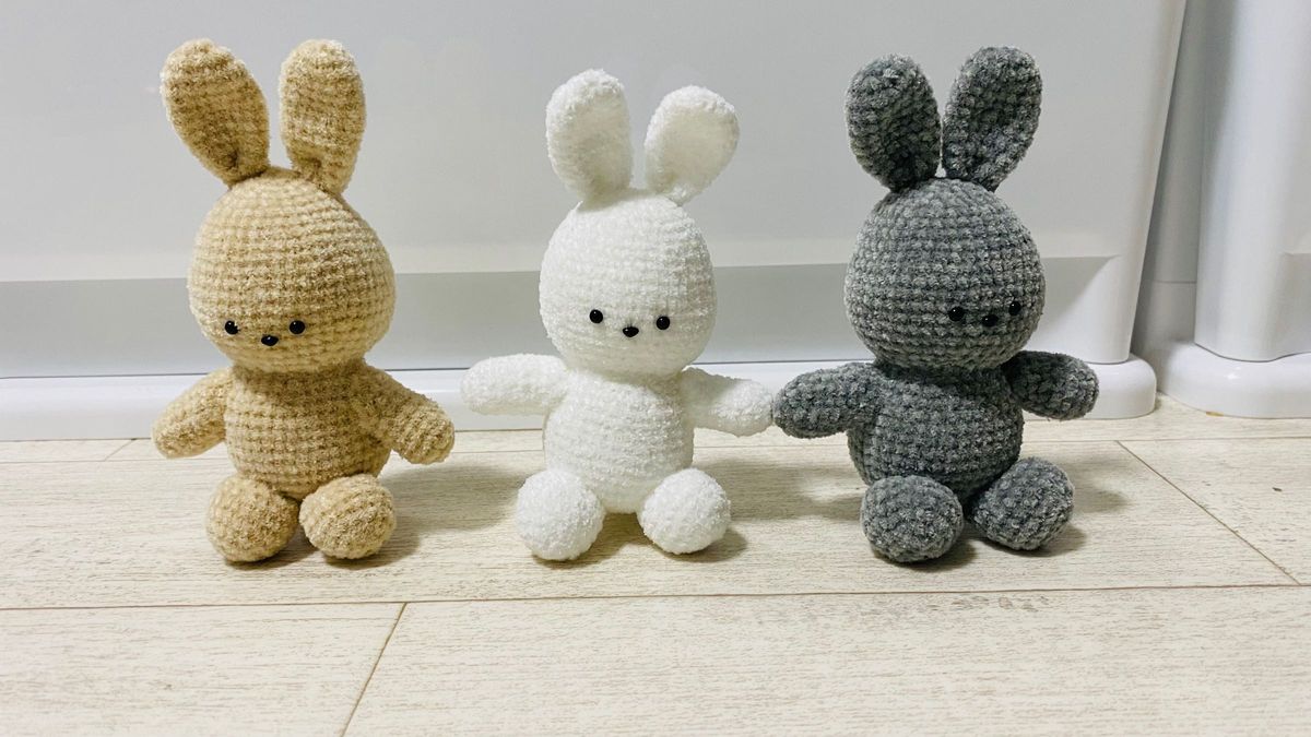 うさぎ あみぐるみ ぬいぐるみ ハンドメイド