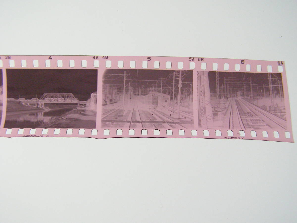 (B23)163 写真 古写真 鉄道 鉄道写真 EF15148 他 昭和38年頃 フィルム 変形 白黒 ネガ まとめて 6コマ _画像3