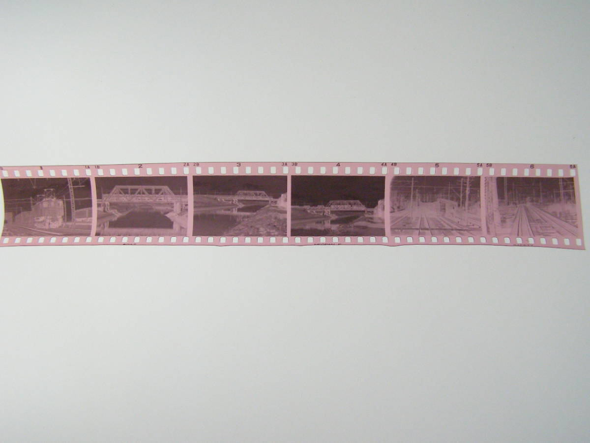 (B23)163 写真 古写真 鉄道 鉄道写真 EF15148 他 昭和38年頃 フィルム 変形 白黒 ネガ まとめて 6コマ _画像1