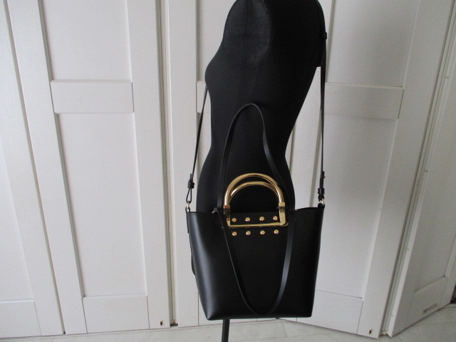 ◆Zanchetti ZANCHETTI黑色3 Way皮革背面帶有新標籤◆ 原文:◆ザンチェッティ ZANCHETTI 黒 3WAYレザーバック 新品タグ付き◆