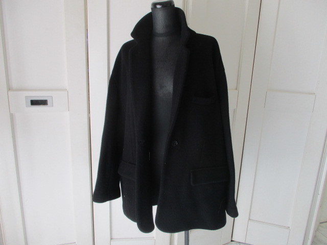 ◆バレナ　BARENA　黒　高級　オーバージャケットコート　美品◆_画像1