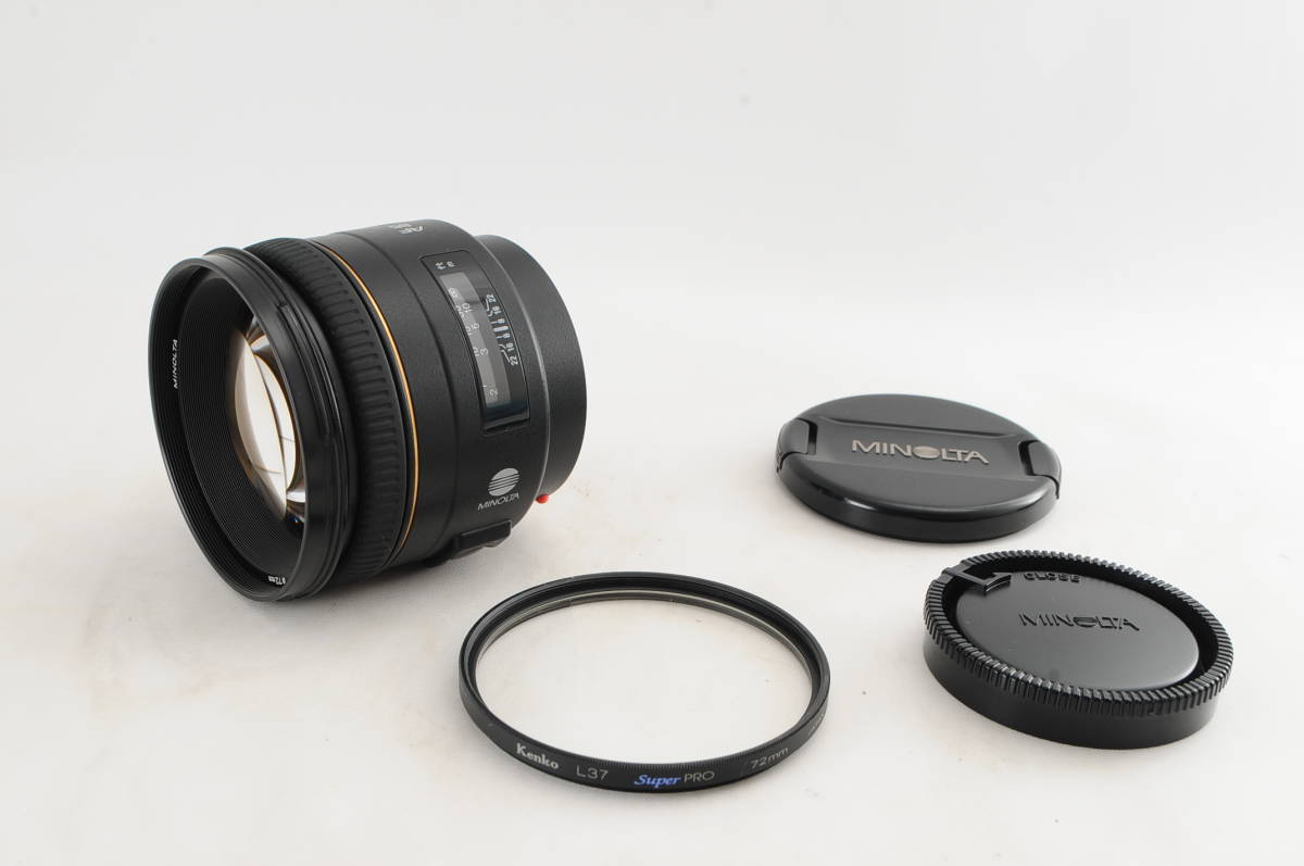 MINOLTA AF 85mm F1.4 ミノルタ AF85 AF一眼レフ カメラレンズ★超美品★_画像2