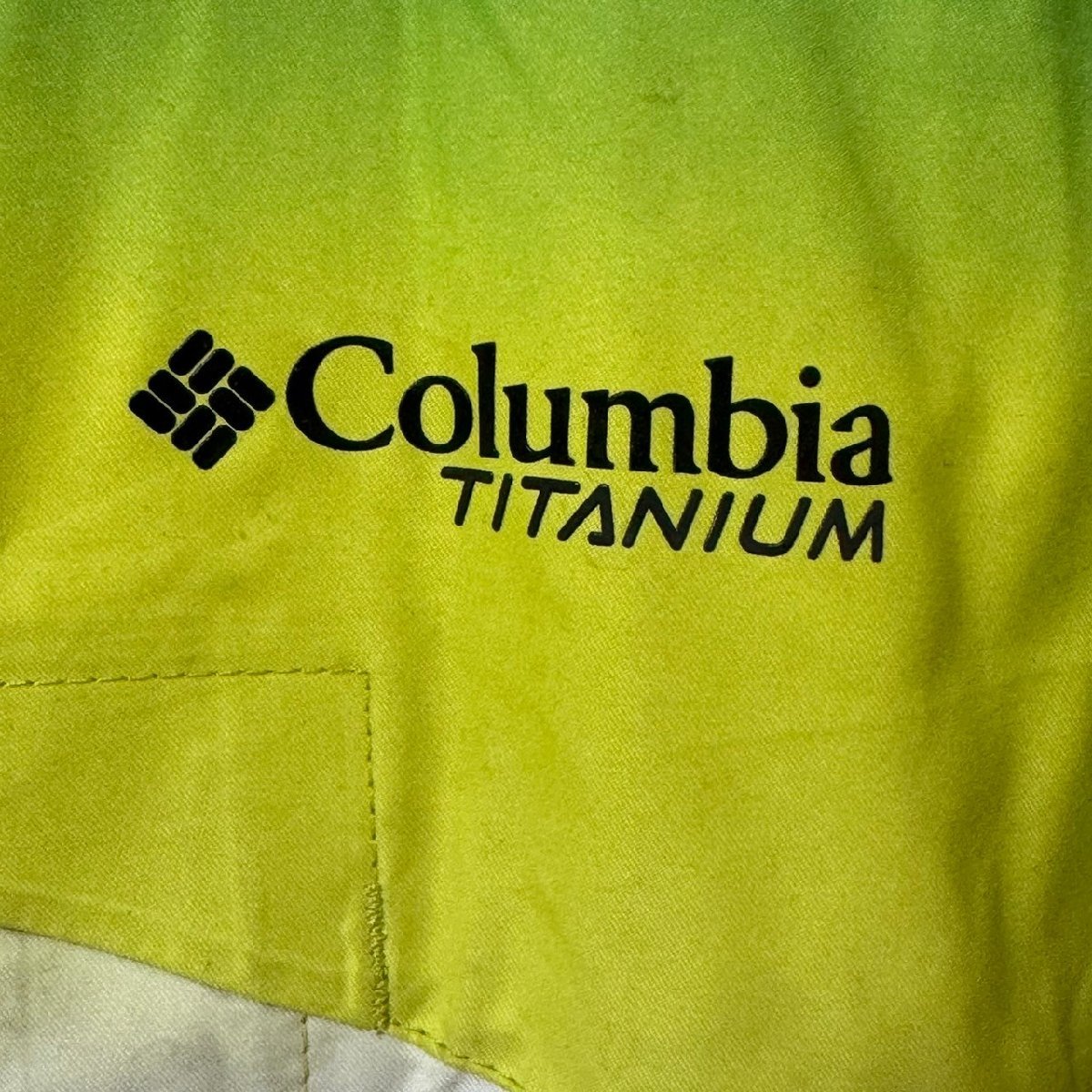 (^w^)b Columbia TITANIUM コロンビア ジップアップ ジャケット ジャンパー スノーボード スキー スノー ウェア 中綿 イエロー L 7775EE_画像7