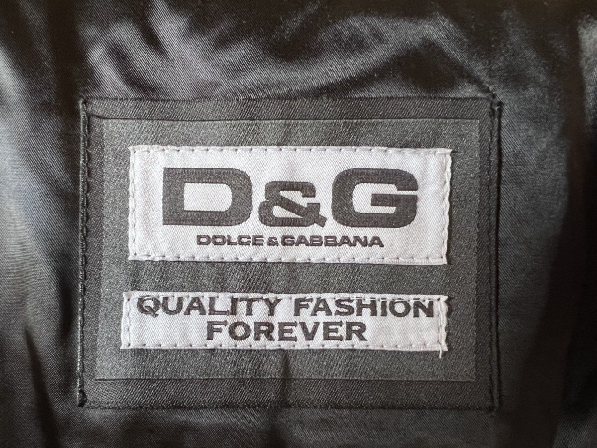 (^w^)b D&G DOLCE&GABBANA 新品未使用！ イタリア製 size52 ドルチェ アンド ガッバーナ ナイロン 中綿 ライダース ジャケット イエロー 黄_画像10