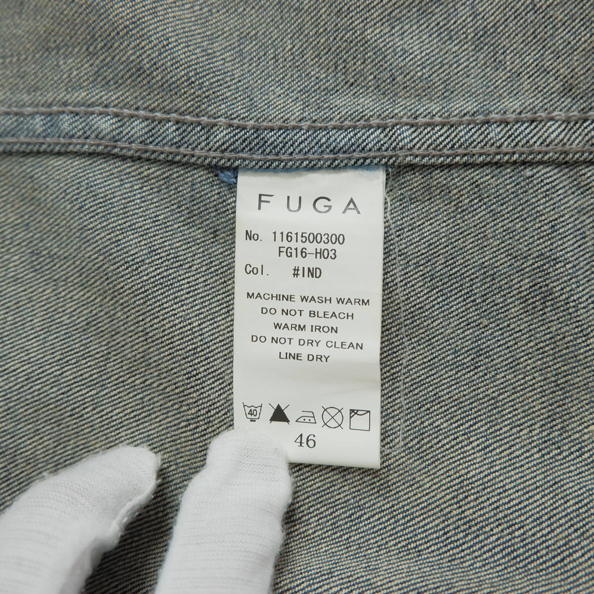 良品 送料無料 FUGA フーガ ストレッチ デニム ライダース 良品 送料無料 FUGA フーガ ストレッチ デニム ライダース