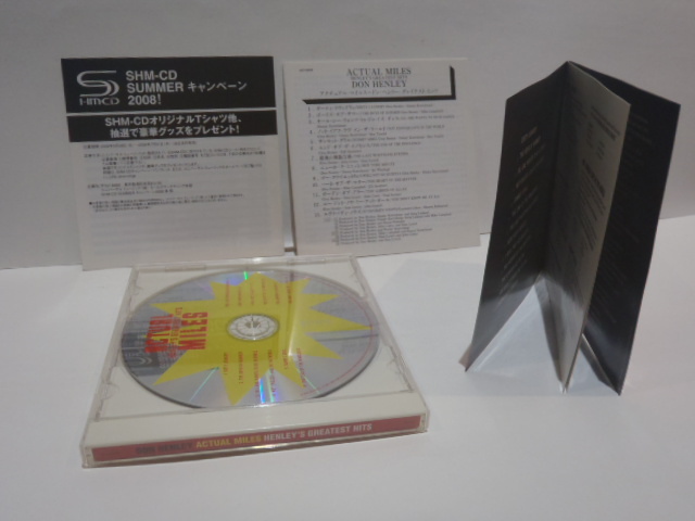 SHM-CD Don * Henry akchuaru* миля sDON HENLEY ACTUAL MILES серый тест *hitsu записано в Японии 2008 год высококачественный звук 