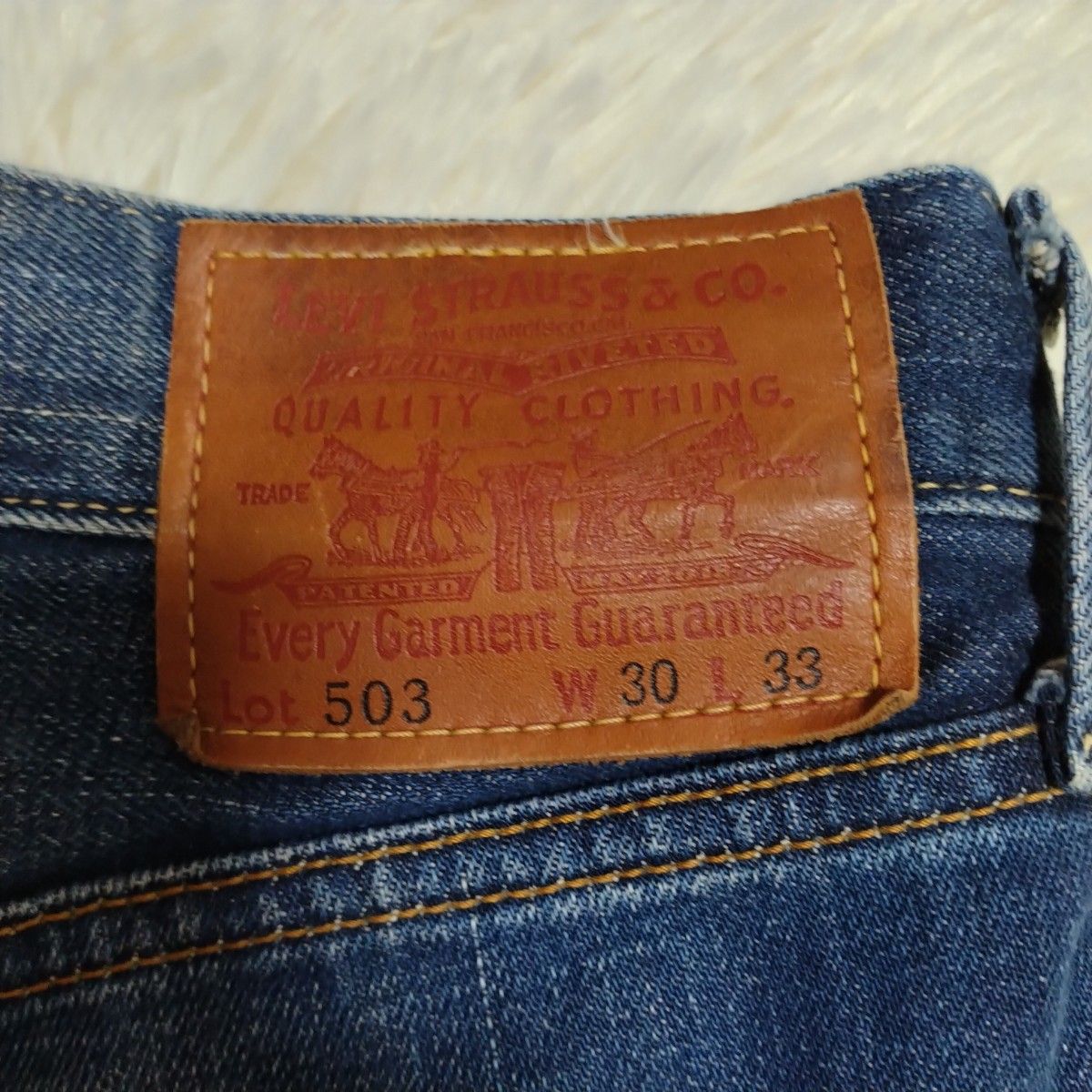 LEVI'S 503 デニム ジーンズ 赤耳 W30 裾加工