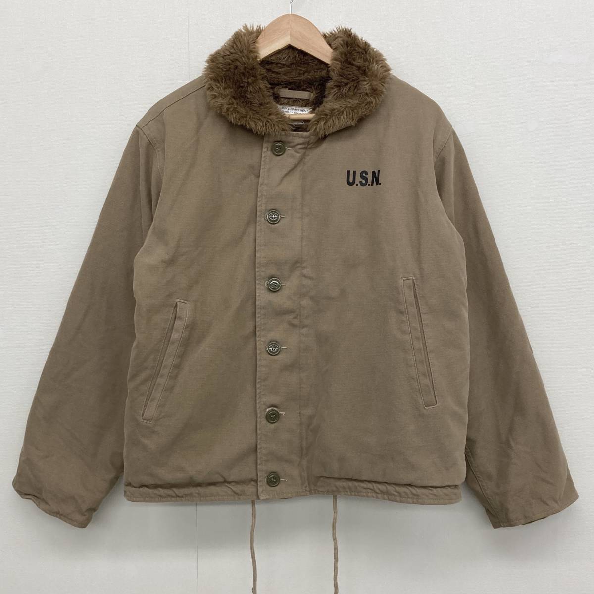 YMCL NAVY DEPARTMENT U.S.N. N-1 デッキジャケット 38サイズ US NAVY ビンテージ 復刻 ボア ミリタリー 3090199_画像1