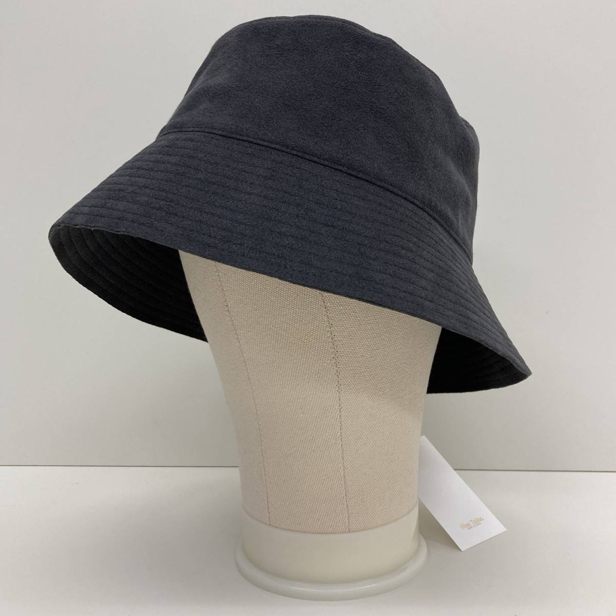 Nine Tailor Plost Hat C.Grey N-1017 ナインテーラー ウルトラスウェード バケットハット グレー 日本製 帽子 3090493_画像1