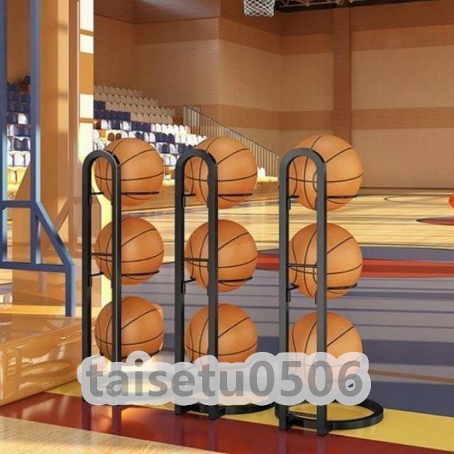 ボールラック 収納 ボールスタンド 玄関 ボール 高さ73cm サッカーボール バスケットボール 玄関収納 片付け ボール整理カゴ_画像2