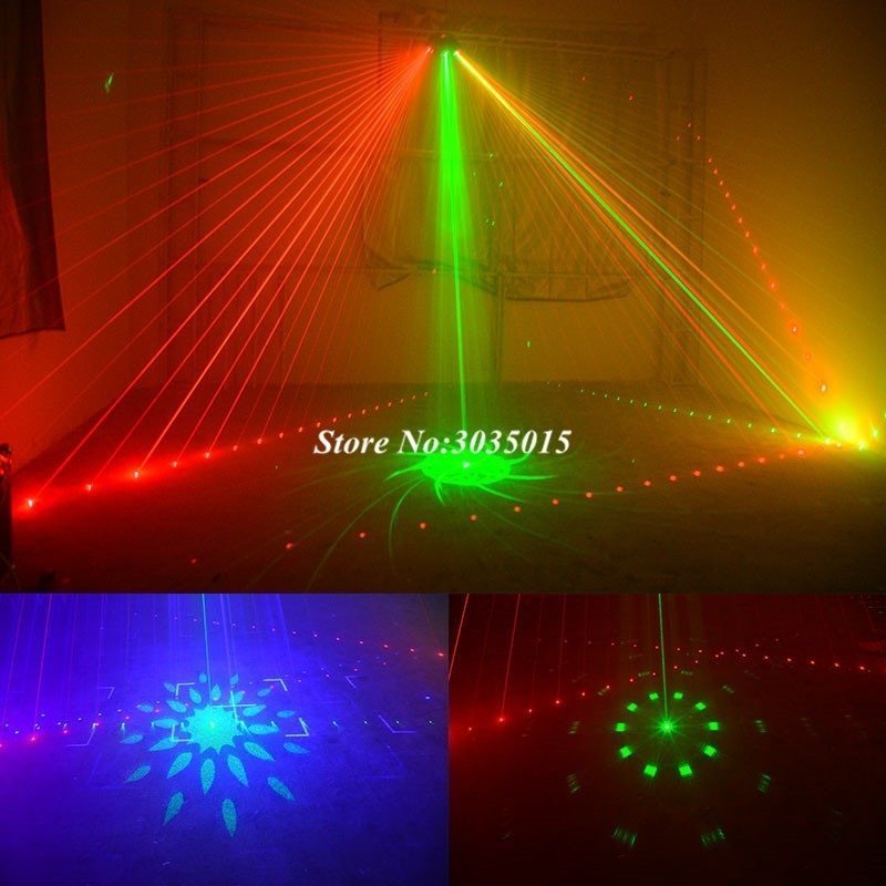 PYD64★AUCD DMX 6レンズ DMX512 RGBフビームルカラー スキャンレーザーーザーライト ネ ホットワークレームパーティーDJ_画像4