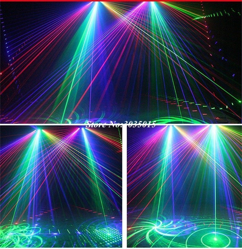 PYD64★AUCD DMX 6レンズ DMX512 RGBフビームルカラー スキャンレーザーーザーライト ネ ホットワークレームパーティーDJ_画像6