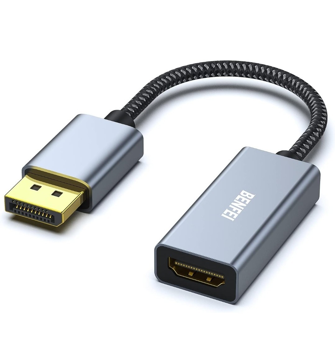 BENFEI DisplayPort（ディスプレイポート） - HDMI 変換ケーブル、最大4K＠30Hzまでの解像度に対応（オスからメス、逆方向に非対応)_画像1