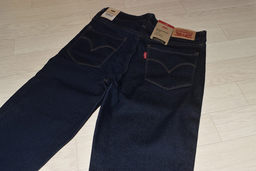 LEVI'S 312　W28　L30　シェーピング スリム ストレッチ ジーンズ　濃紺_画像3