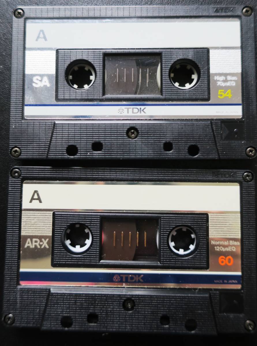  TDK SA54 ハイポジション + TDK AR-X60 ノーマルポジション カセットテープ 中古品_画像1