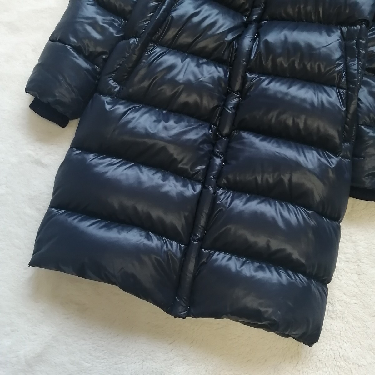 デュベティカ ロングダウンコート ダウンジャケット ファー deneb デネブ ブラック系 リブ 42 DUVETICA モンクレール MONCLER