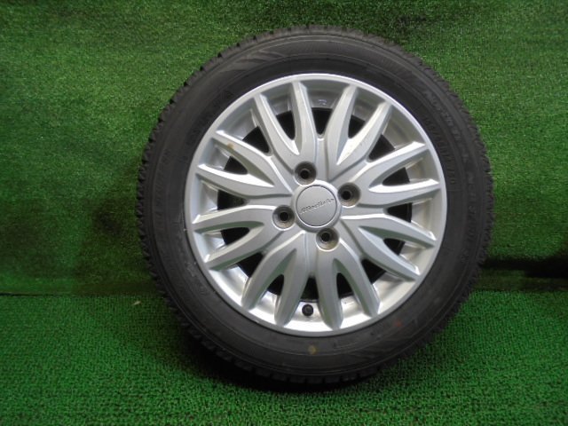 5EP612BC7) 送料無料 155/65R14 North Trek N3i スタッドレスタイヤ+ホンダ純正OP Modulo 14インチアルミホイール4本セット 2020年製_画像2