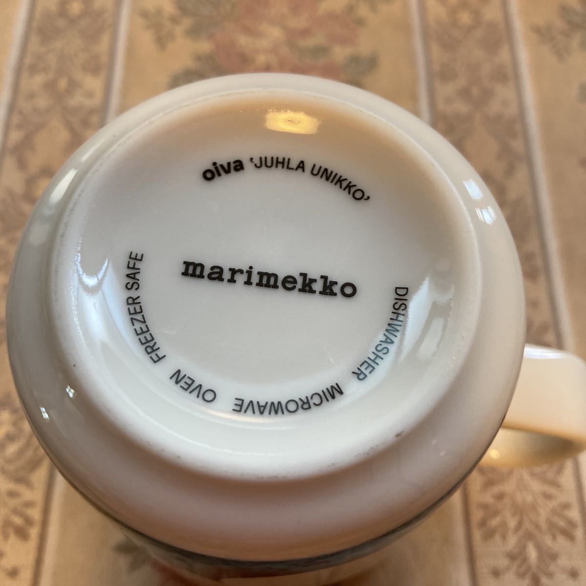 新品★マリメッコ ウニッコ ブラック×ホワイト マグカップ