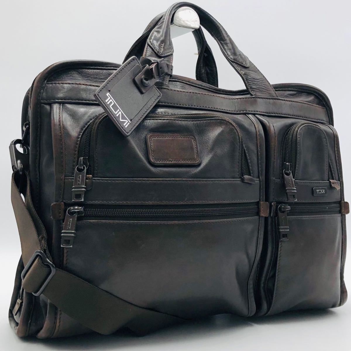 1円~【激レア 美品】 TUMI トゥミ オールレザー ナッパレザー 2way