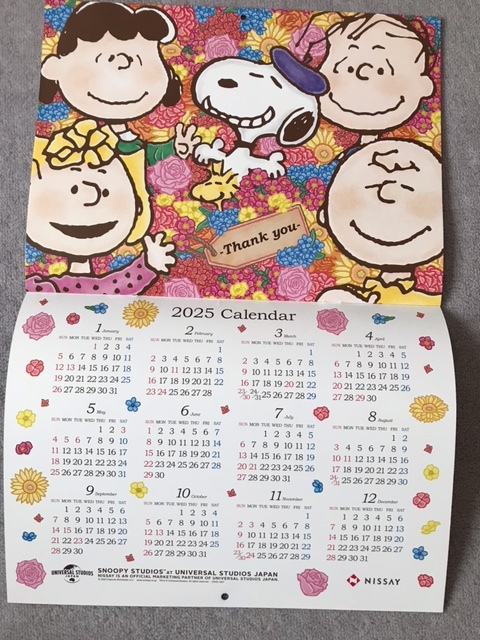 ★壁掛けカレンダー　日本生命　スヌーピー カレンダー2024 SNOOPY_画像4