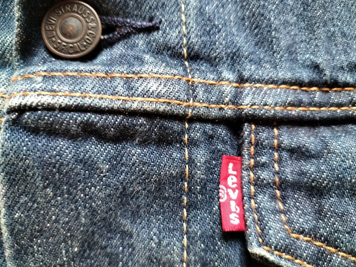 Levi's デニムジャケット Mサイズ 70506タイプ フォース スモールe ビンテージ アメカジ 大きめサイズ Gジャン 088 プレミアム_画像4