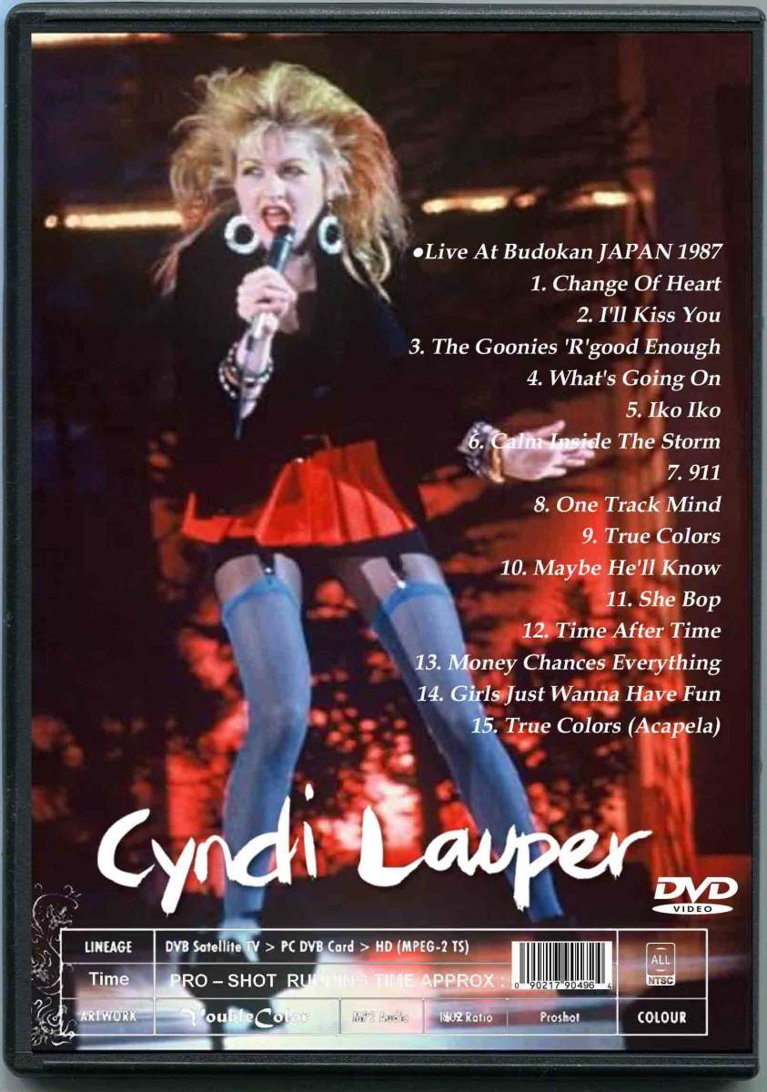 シンディ・ローパー武道館 1987 Cyndi Lauper DVD_画像2