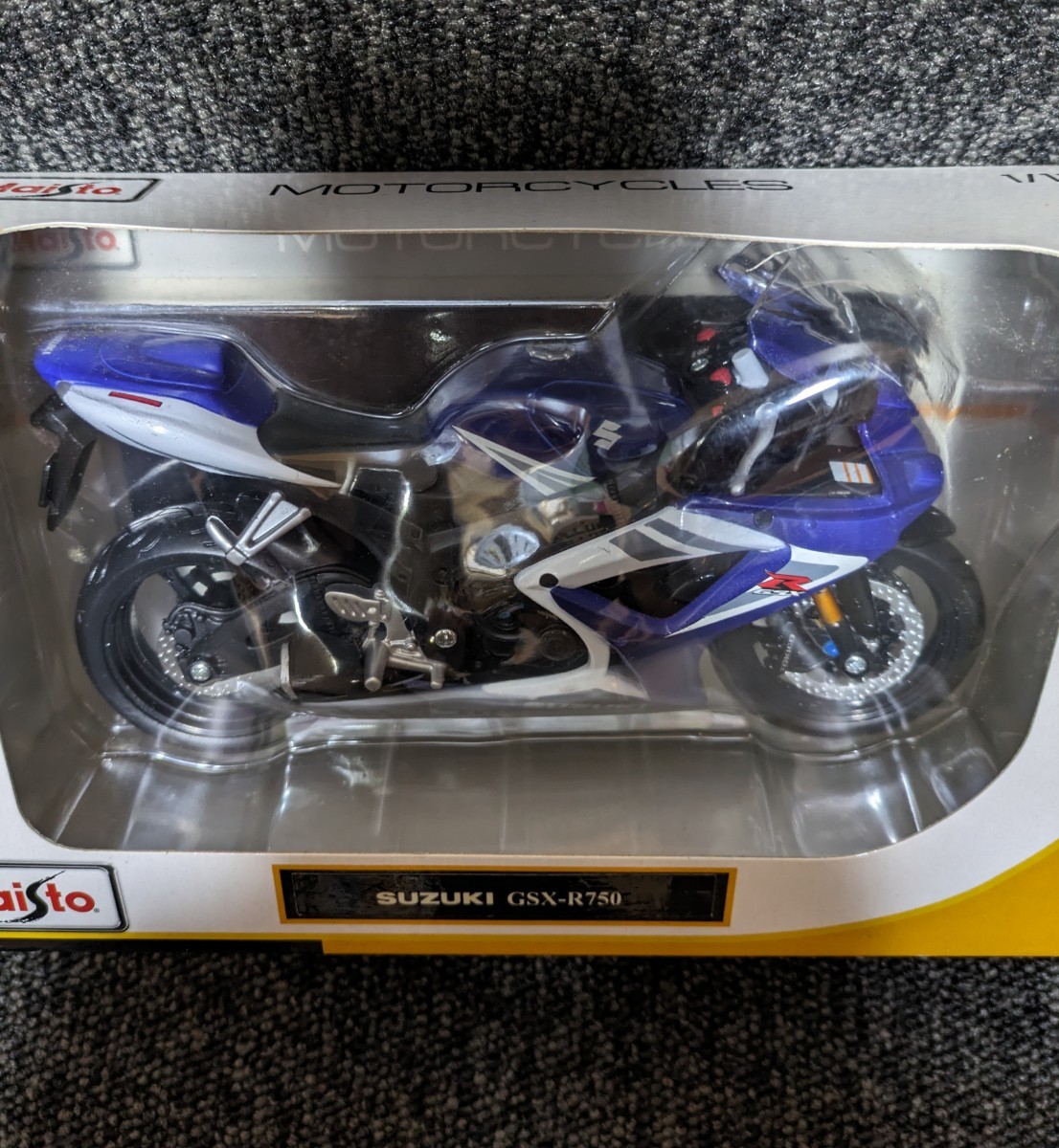 MAISTO 1/12 SUZUKI GSX-R750 マイスト スズキ GSX-R750 青【同梱大歓迎】_画像2