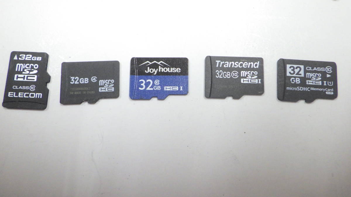 Transcend ELECOM など　microSDHCカード　32GB　5枚セット　中古動作品　_画像1