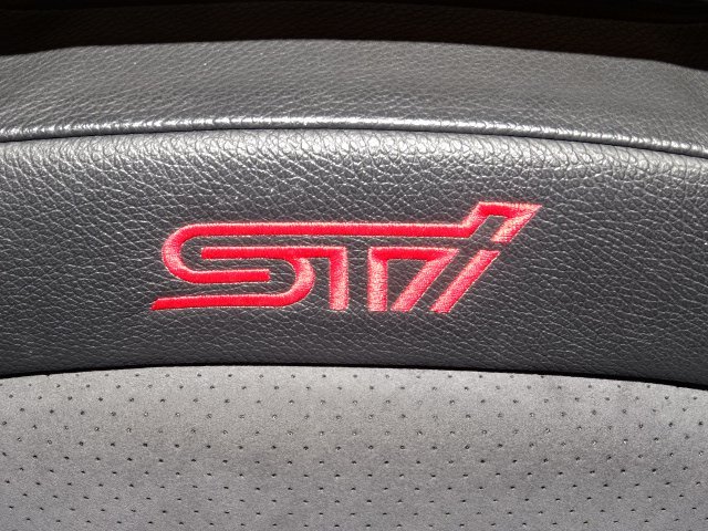 N8-27 F H20 GRB インプレッサ WRX STI A型 STI RECARO レカロ 左 フロント ハーフレザーシート 助手席_画像2