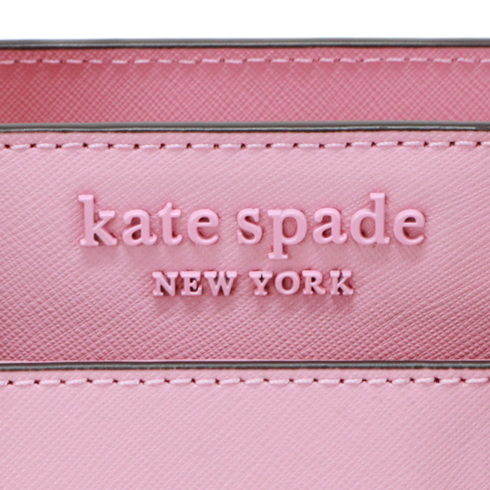 ケイトスペード Kate Spade ハンドバッグ PVC レザー WKRU6426 2WAYバッグバッグ ショルダーバッグ レディース ピンク 極美品 中古_画像7