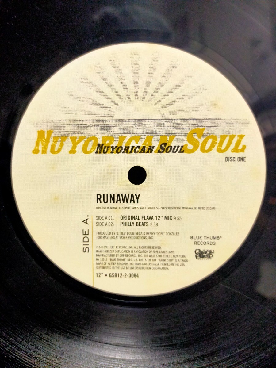 NUYORICAN SOUL - RUNAWAY【12inch】1997' US盤/2枚組_画像3