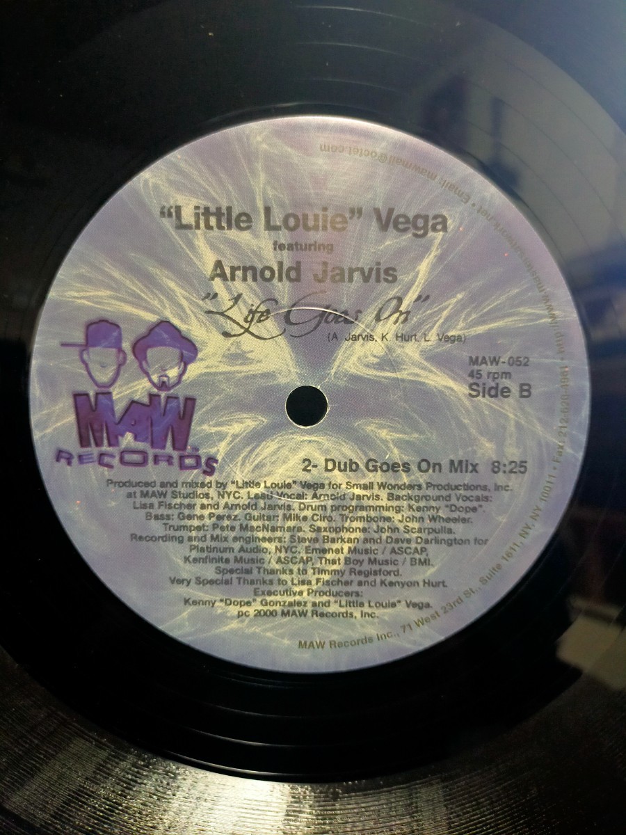 LITTLE LOUIE VEGA feat. ARNOLD JARVIS - LIFE GOES ON【12inch】2000' Us Original/MAW_画像3