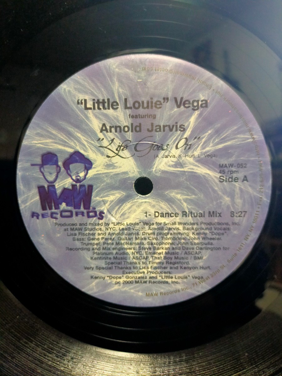 LITTLE LOUIE VEGA feat. ARNOLD JARVIS - LIFE GOES ON【12inch】2000' Us Original/MAW_画像2